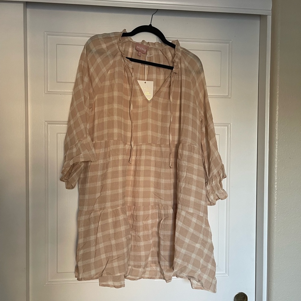 Show Me Your Mumu Plaid Shirt Dress